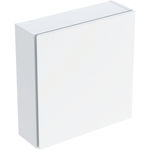Armario suspendido Geberit cuadrado, con una puerta: 45x46.7cm, Cuerpo y frontal: blanco/cubierto mate